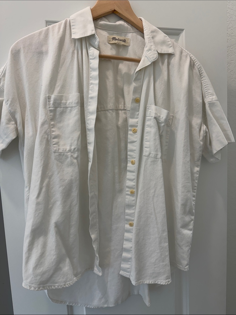 Madewell women’s button up white